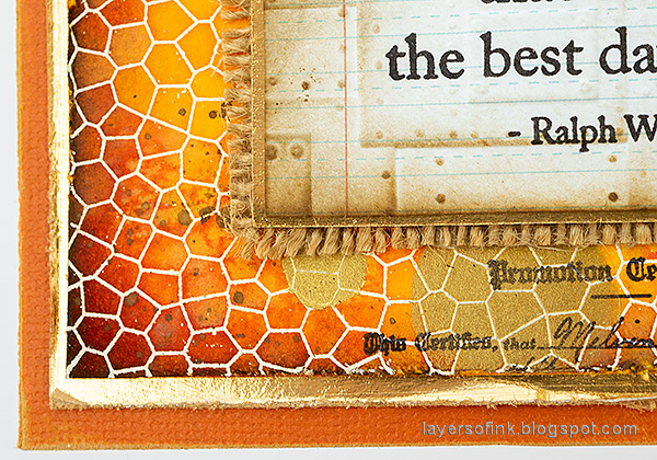 Layers of ink - Shiny Autumn Card Tutorial by Anna-Karin Evaldsson. Simon Says Stamp Document it stamp set.