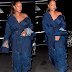 Rihanna Rocks Oversized Denim Jacket With Matching Thigh-High Boots (Photos) 