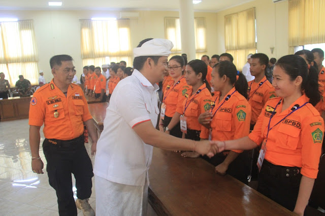 Buka Pelatihan Tim Reaksi Cepat (TRC) BPPD , Wabup Minta Pahami SOP