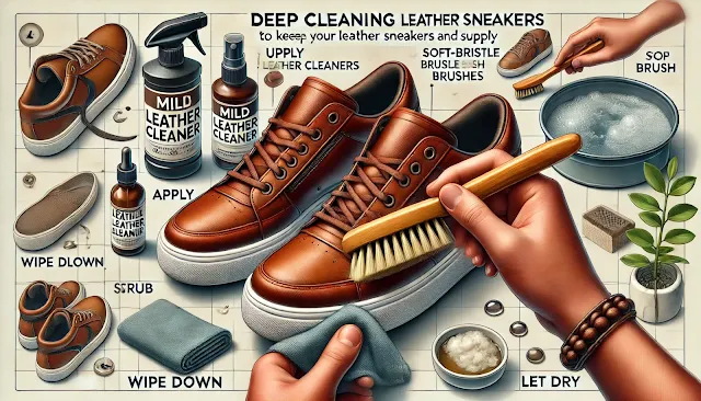 Deep Cleaning Leather Sneakers