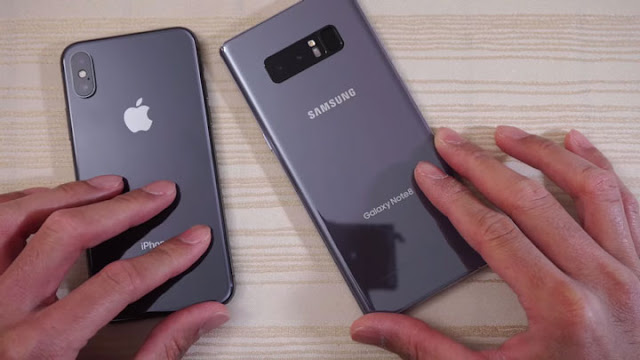 مقارنة شاملة بين iPhone X ضد Samsung Galaxy Note8