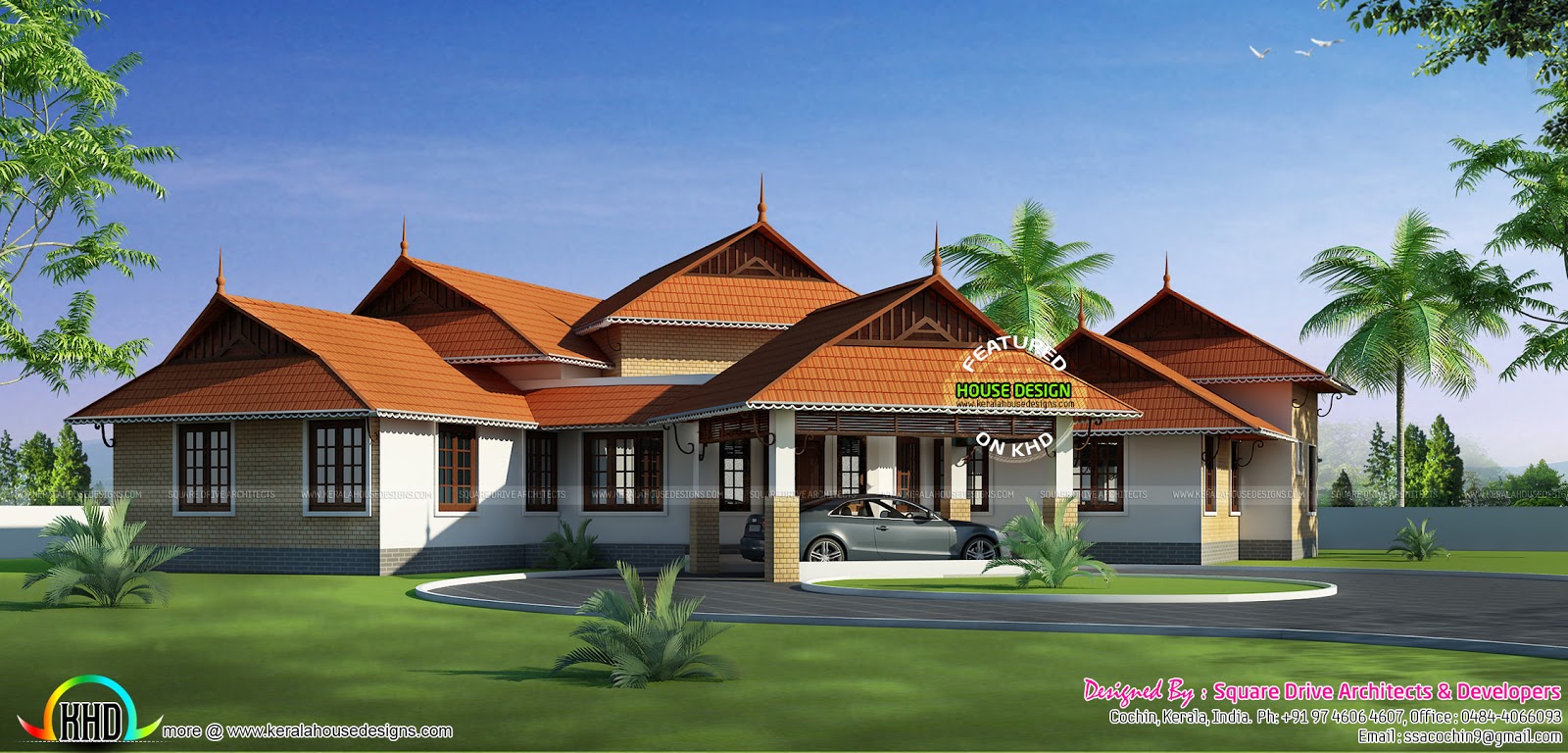Kerala style home design 2016 - Kerala home design and floor plans