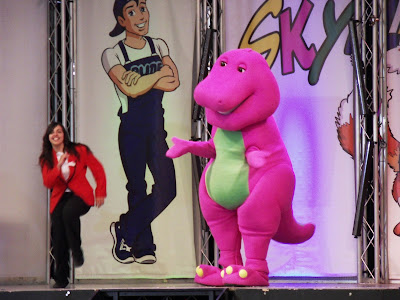 Barney the Dinosaur on stage