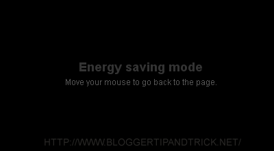 Cara memasang Energy Saving Mode Pada Blog