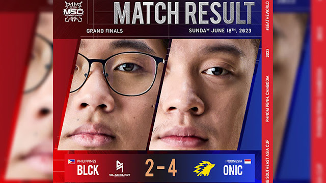 ID's Onic beat PH's Blacklist 4-2 to win MSC 2023 finals