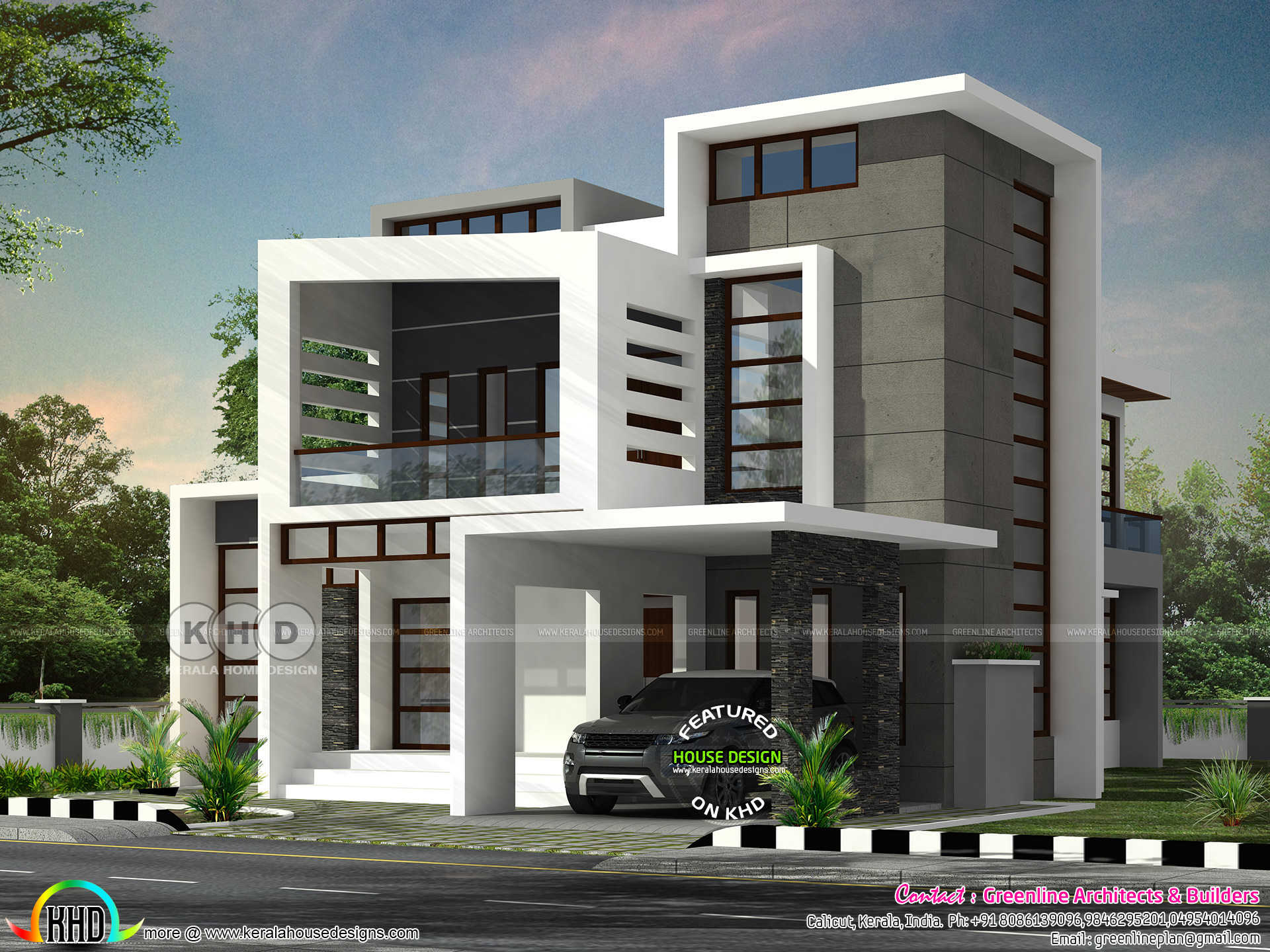 Beautiful box model contemporary residence with 4 bedroom 