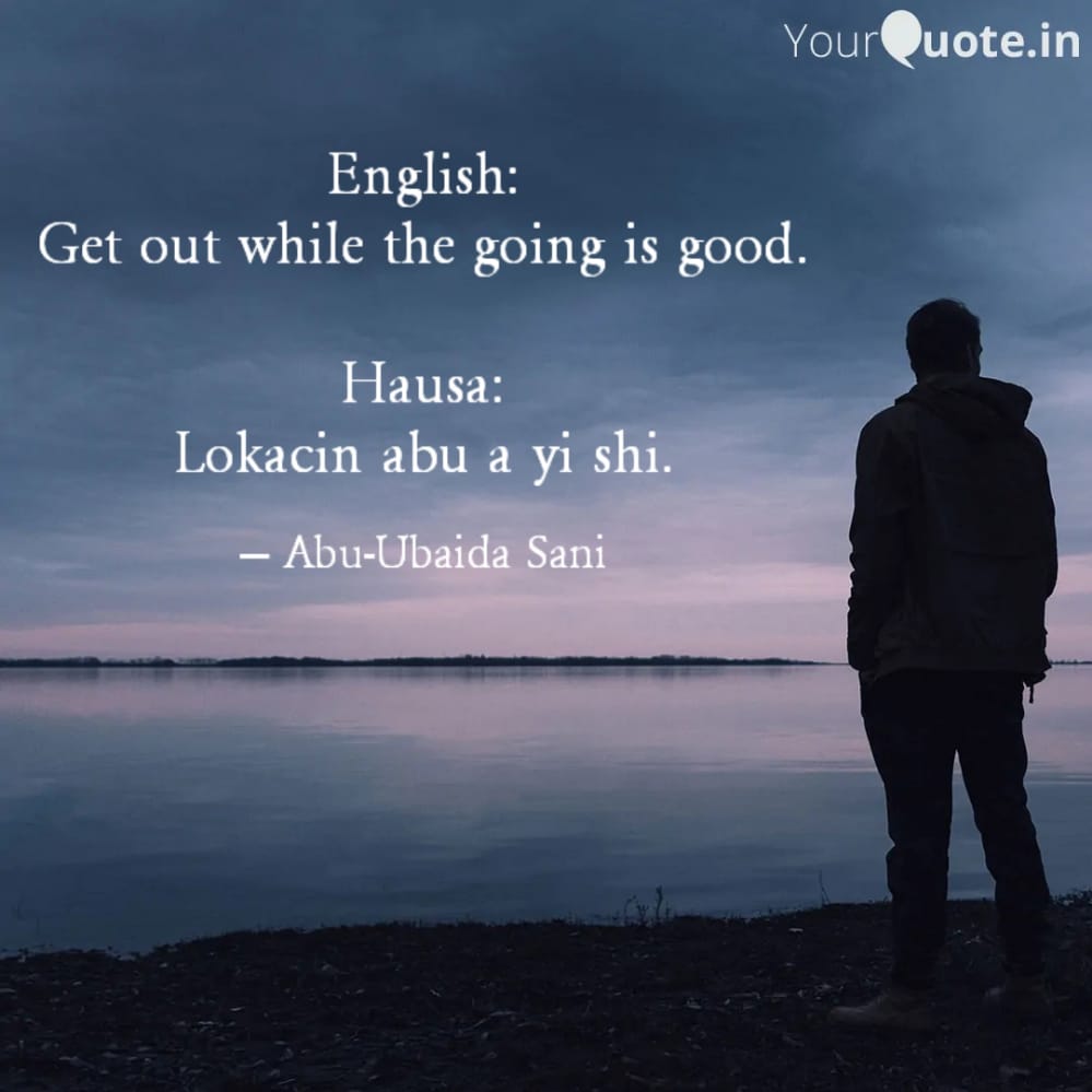 Abu-Ubaida Sani (English-Hausa Proverbs)