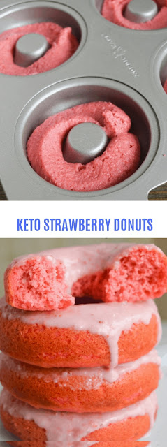 How To Make KETO STRAWBERRY DONUTS