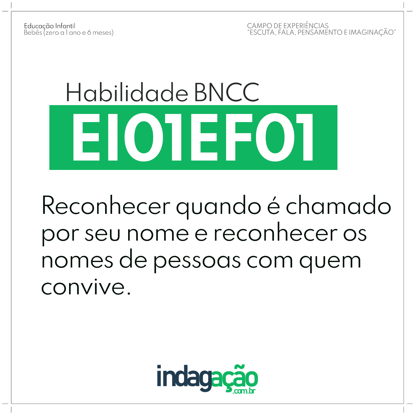 Habilidade EI01EF01 BNCC