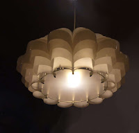 Daisy 24 (large) - Plastic Bottle Ceiling lampshade ($410.03 USD)