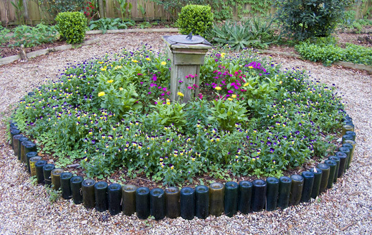 Wine Bottle Garden Border