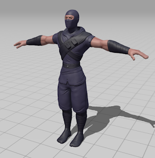 The character in T-Pose