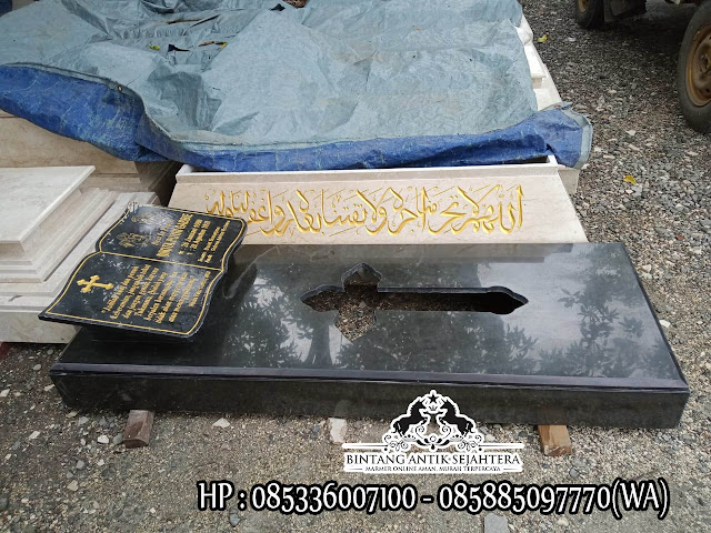 DAFTAR HARGA 15 JENIS KIJINGAN MAKAM MARMER GRANITE TERLARIS BERIKUT NISAN NYA