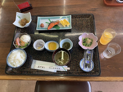 須川高原温泉の朝食