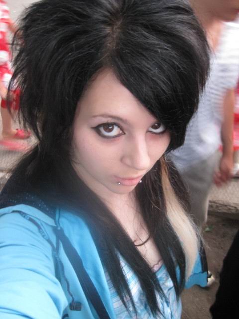 scene hairstyles for girls with long hair. More pictures from emo/scene