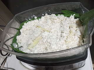 lebihan nasi putih, masak nasi lemak mudah