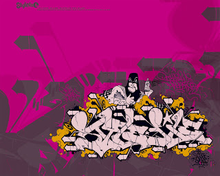 Pink Graffiti Wallpaper