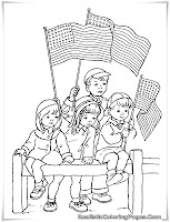 4th of july parade coloring pages for kids printable