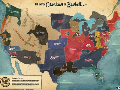  Tari Movie on The Map Scroll  The Baseball Map Of America