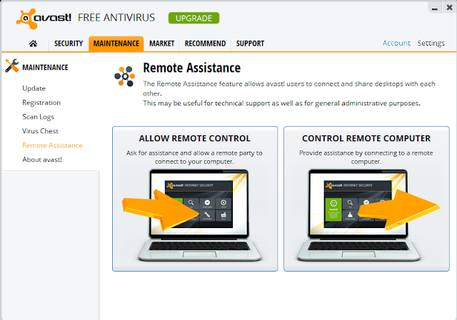 avast remote assitance