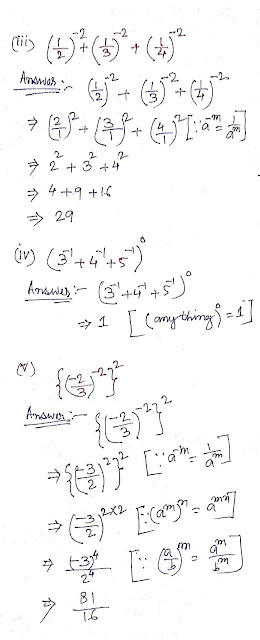 questions with answers for class 8 .details discussion about exponent in CBSE board