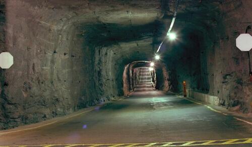 Department of National Defence Photo: Underground Canadian NORAD complex under Armed Forces Base North Bay
