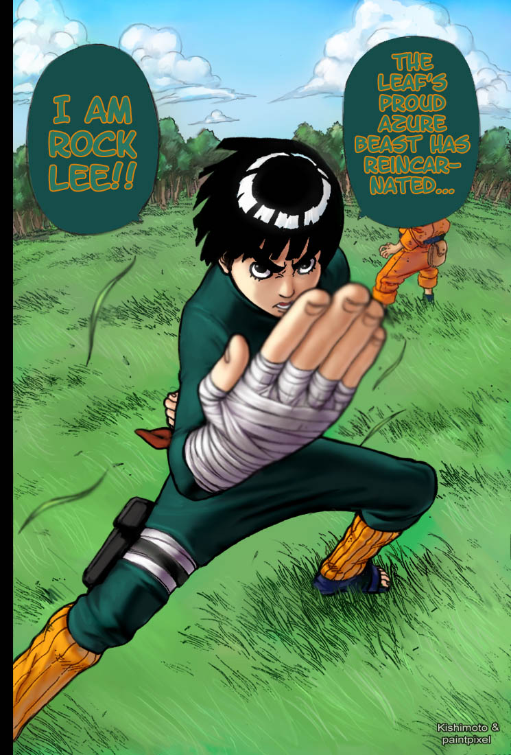 wallpaper manga naruto rock lee