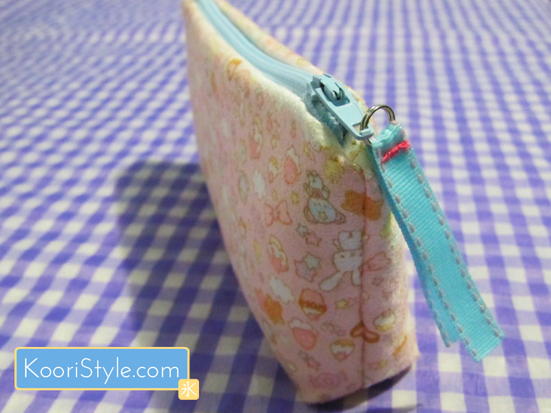 Cute Kawaii Pink Zippered Pouch KooriStyle