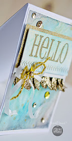 SRM Stickers Blog - BIG Hello by Michele - #card #hello #BIGhello #stamp #twine