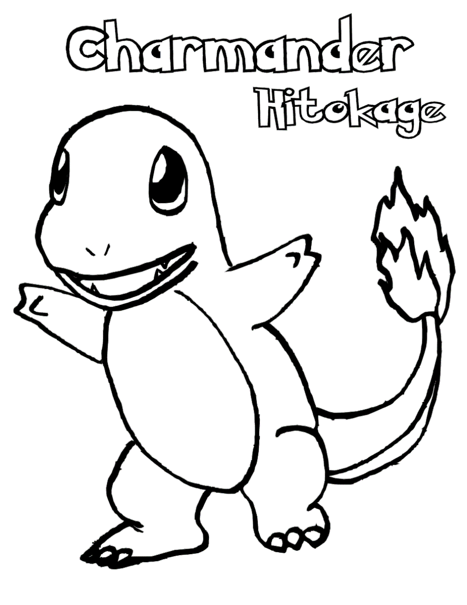 Charmander Coloring Pages - Free Pokemon Coloring Pages
