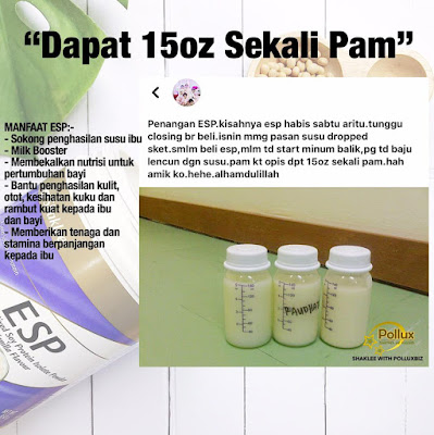 Testimoni ESP Shaklee Untuk Ibu Menyusu