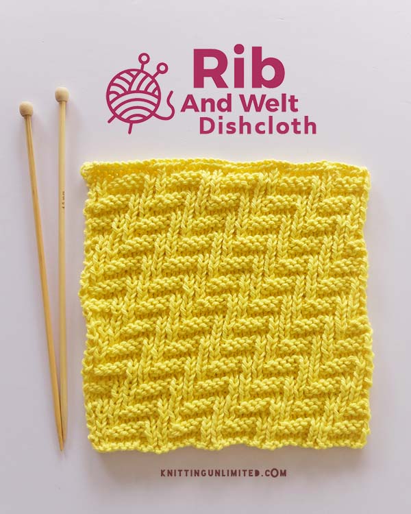 Dishcloth 17: Rib and welt 