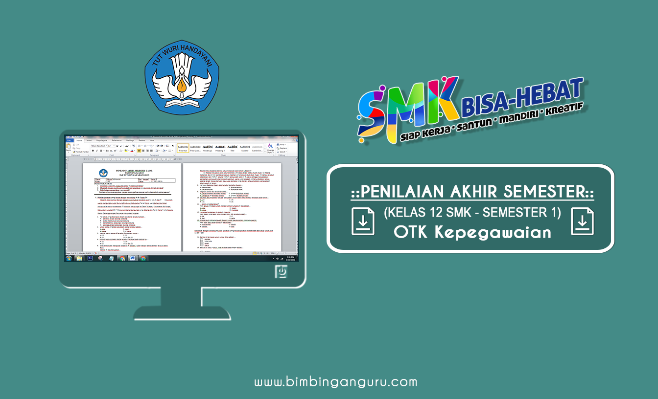 Contoh Soal PAS OTK Kepegawaian Kelas XII SMK TP 2022/2023 Semester 1