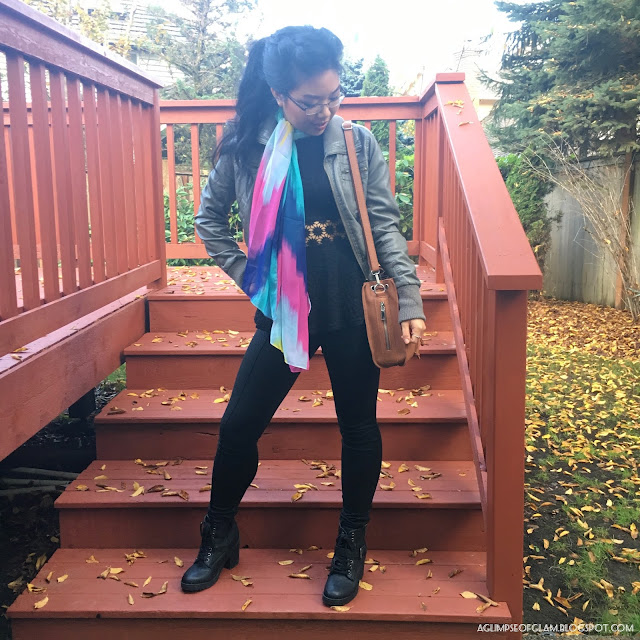 OOTD Statement Scarves Gamiss Review - Andrea Tiffany A Glimpse of Glam