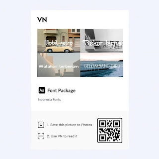 Indonesia Fonts  for VN video editor