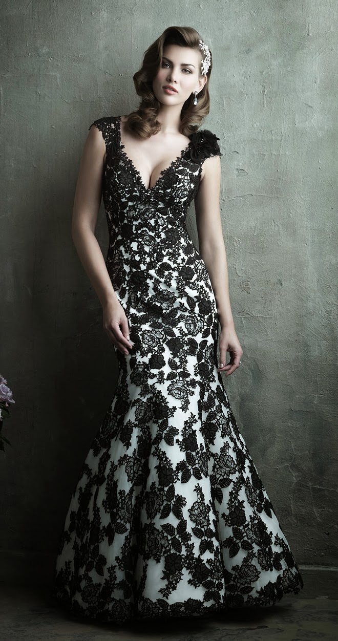 Black And White Bridesmaid Dresses 3