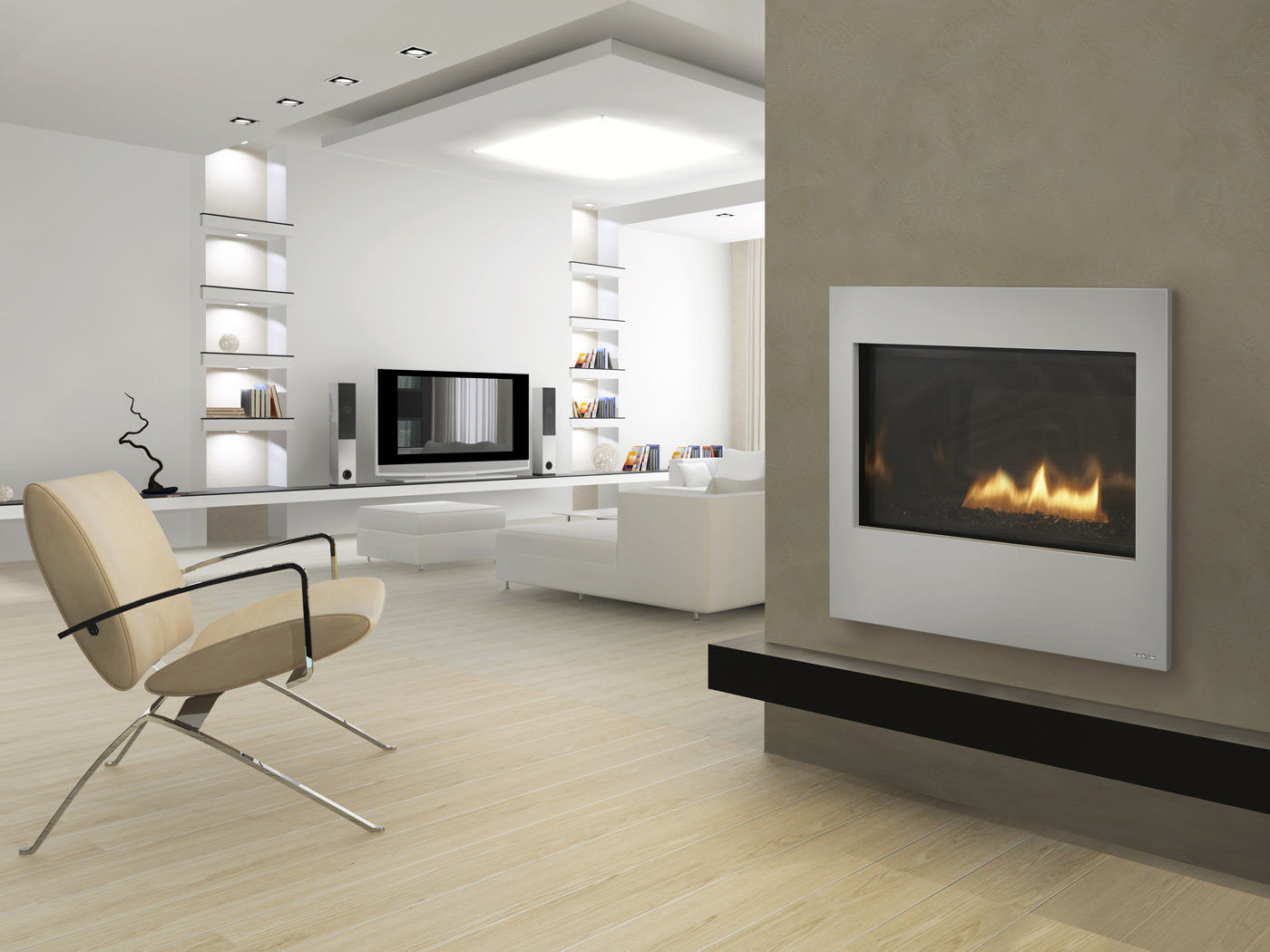  Fireplaces  Gas  fireplace 