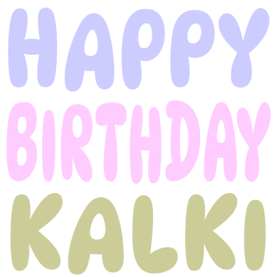 Happy Birthday Kalki (Sticker)