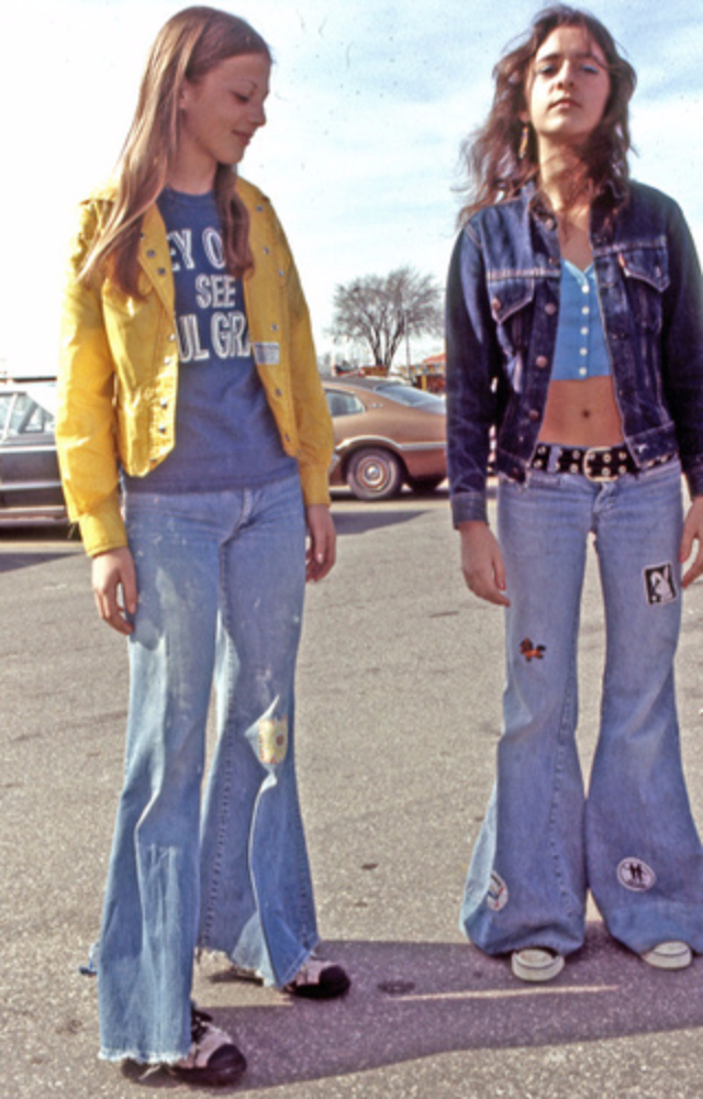 Sunny Days, Girls and Blue Jeans Patches in the 1970s ~ Vintage