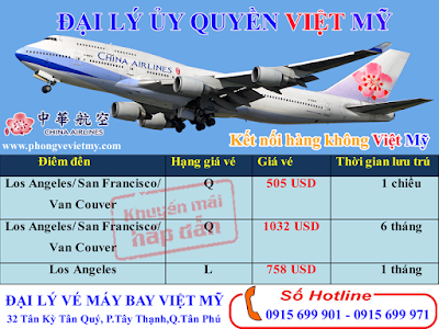 Đại Lý Bán Vé Máy Bay Đi Mỹ Tại Quận Tân Phú