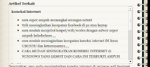 Cara Membuat Artikel Terkait Dibawah Posting Blog