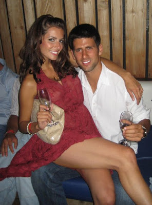 Novak Djokovic with Girlfriend