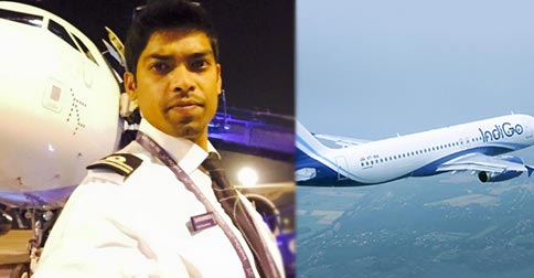 First Officer Shrikant in Indigo commercial plane