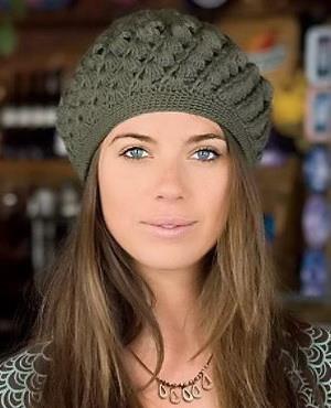 Crochet Hat, Woman, Spiral