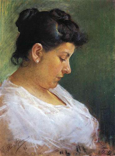 image: Picasso's "Portrait of the artist's mother" (1896)