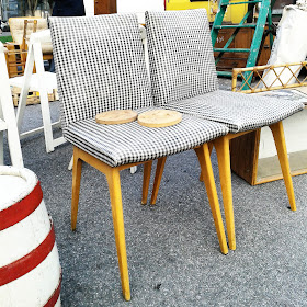 Chaises pied de poule / Brocante Amiens / Octobre 2015 / Photos Atelier rue verte /