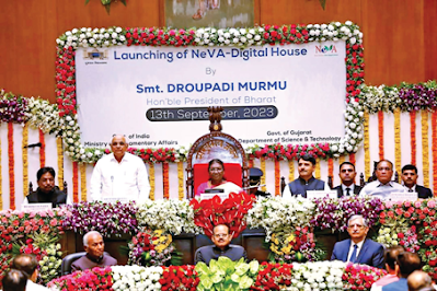 President Droupadi Murmu Inaugurated Digital House Under ‘National E-Vidhan Application’ (NeVA) Project