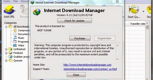Internet Download Manager 6.21 | Wars TKJ