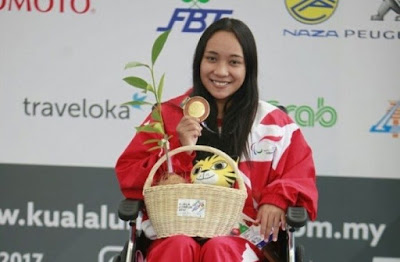 Laura Aurelia, Atlet Renang Asian Para Games Raih Penghargaan Tokoh Olahraga Terbaik