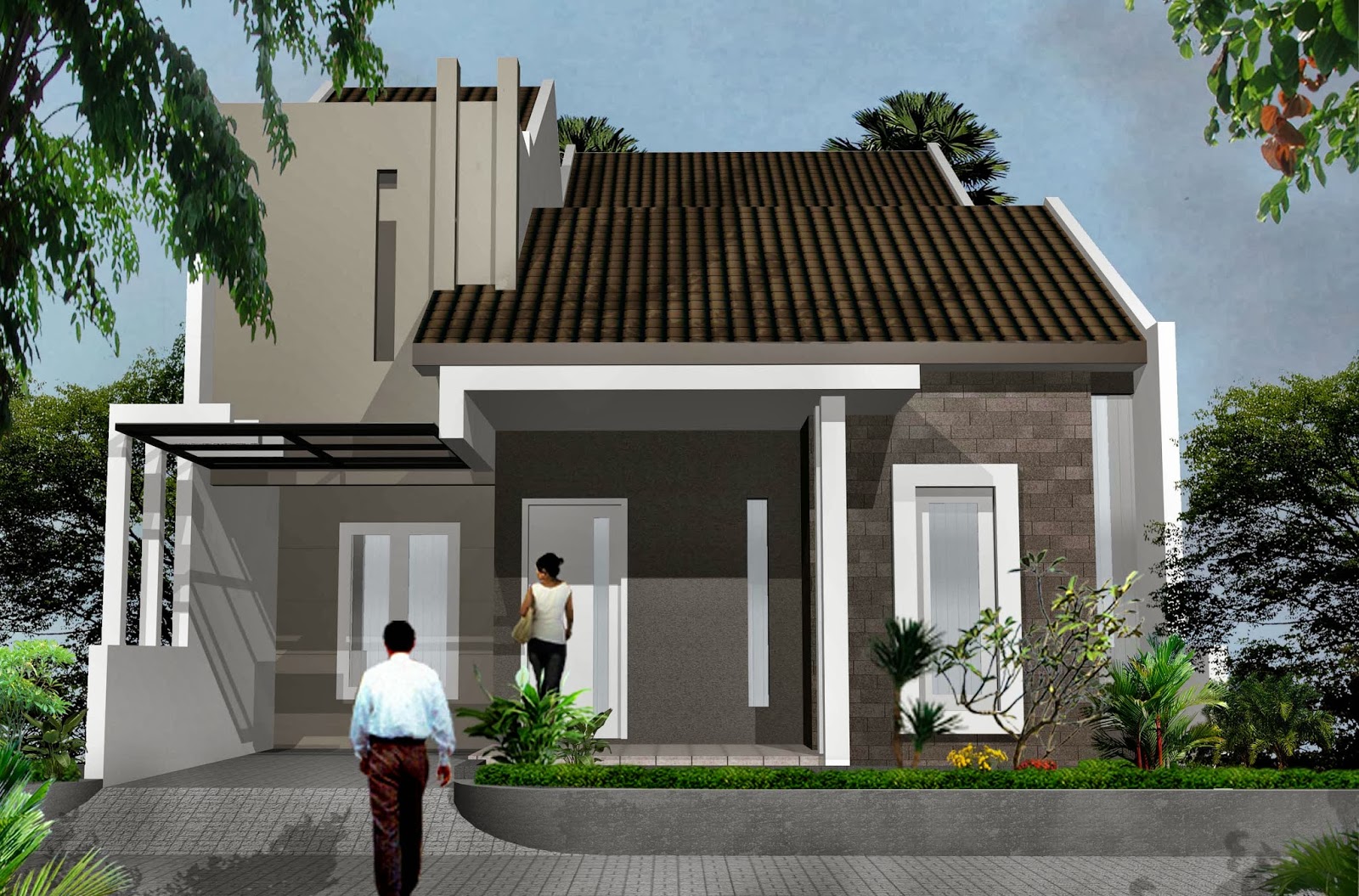 64 Desain Rumah Minimalis Atap Asbes Desain Rumah 